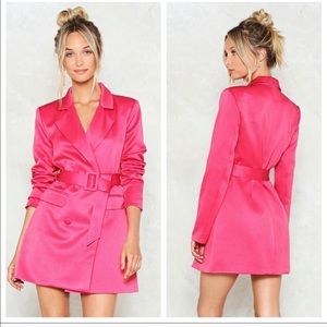 HOT Pink Blazer Dress